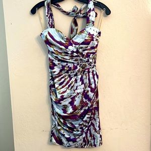 Vintage Y2K Lipsy London halter mini dress. Size 2